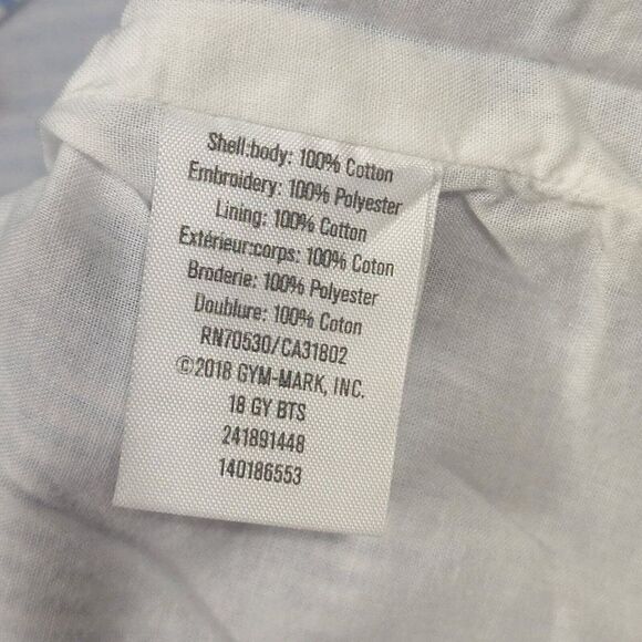 Gymboree Baby Girl 2T Hearts Pinstripe Lined Dress - Picture 7 of 7